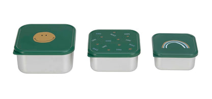 LASSIG Snackbox стоманени КУТИИ ЗА ЗАКУСКИ x3