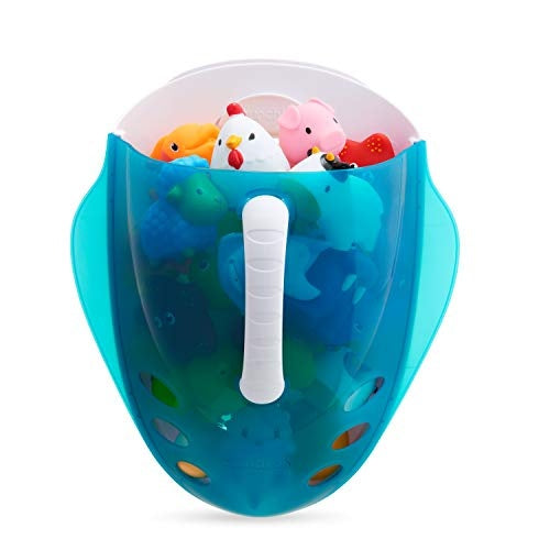 Munchkin Bath Toy Scoop košík na koupací hračky modrý