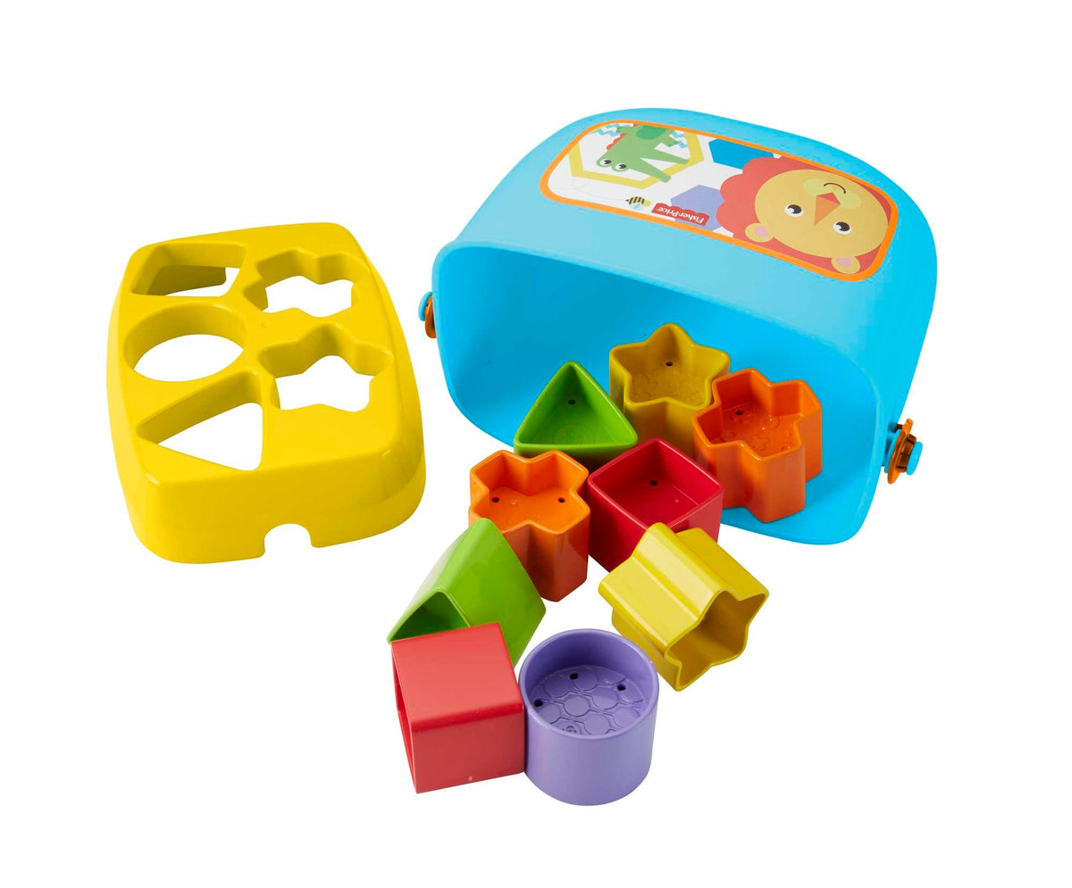 FISHER-PRICE sorter Pierwsze klocki 10klocków 6m+ kolorowy sorter z 10 klockami do układania