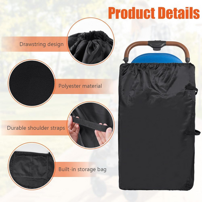 HOTUT bolsa de transporte para avión para cochecito y silla de coche 49x31x113