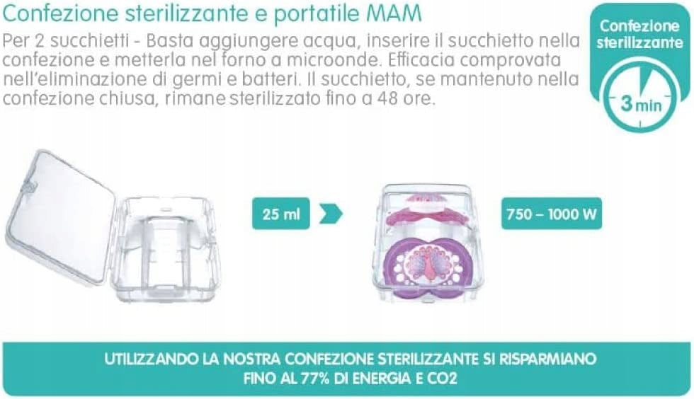 MAM COMFORT cumlík x2 3-12 mesiacov