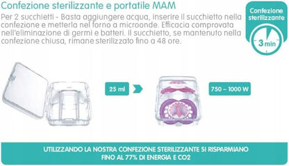 MAM COMFORT cumlík x2 3-12 mesiacov