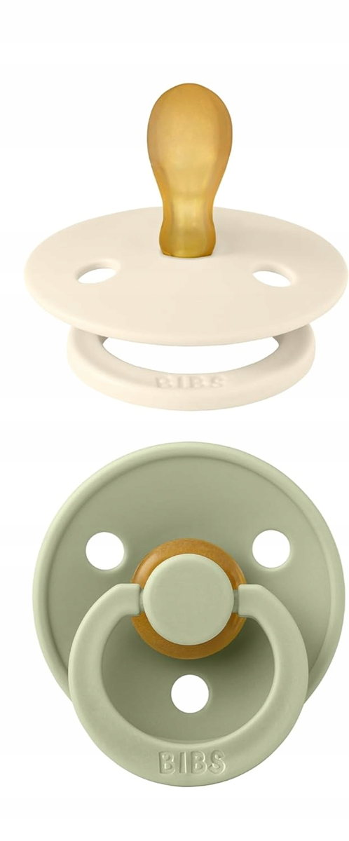 BIBS COLOUR sucettes apaisantes 2pack caoutchouc 6-18mois SYMÉTRIQUE