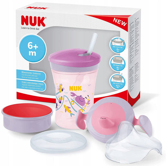NUK Trinklern-Set Becher + 3 Trinksauger