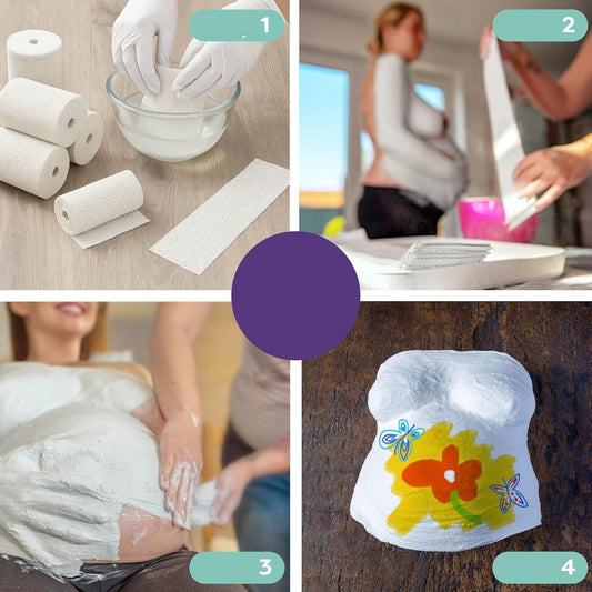 CHUCKLE set per colata in gesso forma pancia 3D colori 12 colori