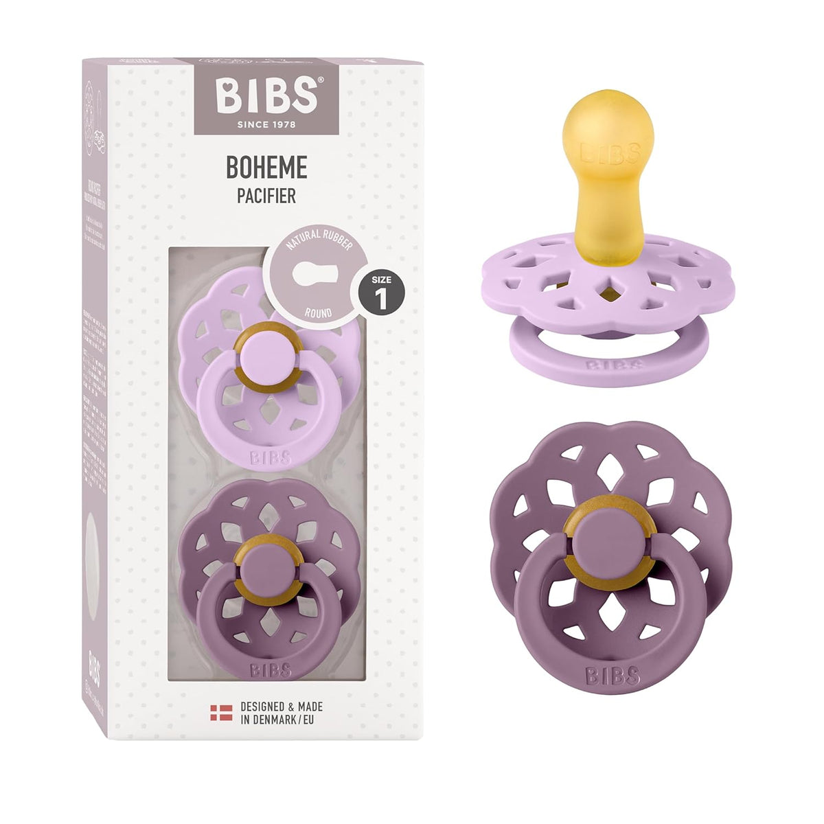 BIBS BOHEME πιπίλες ηρεμίας 2τεμ 0–6 μηνών