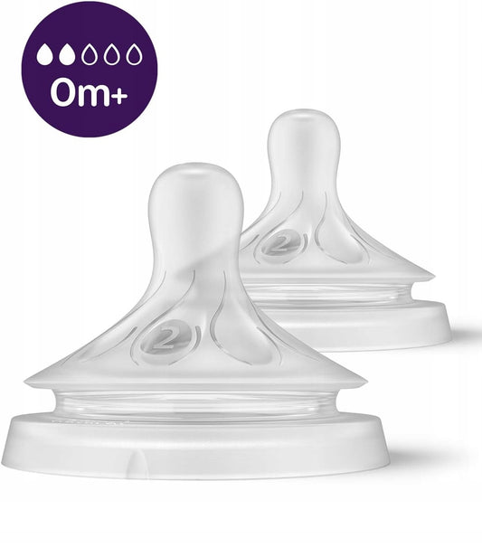 PHILIPS AVENT Natural tettarelle per biberon 0 mesi+ x2