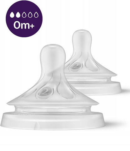 PHILIPS AVENT Natural cumlíky na fľaše 0m+ x2