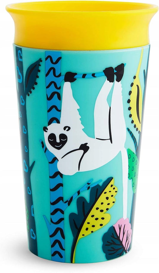MUNCHKIN WildLove Auslaufsicherer Becher 360°-Trinkrand LEMUR 1 Stück