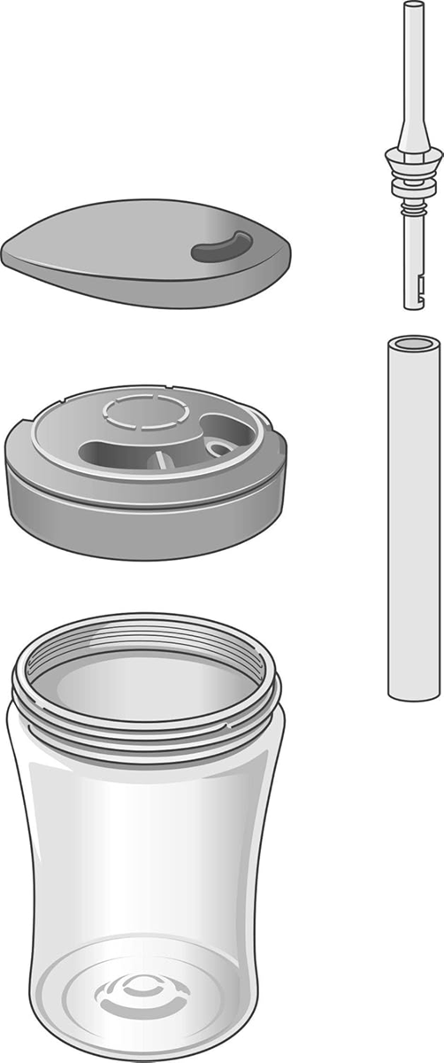 NUK pajita y boquilla para vaso ACTION CUP