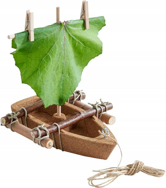 HABA Terra Kids kurken boot en houten elementen 22 cm 8 m+
