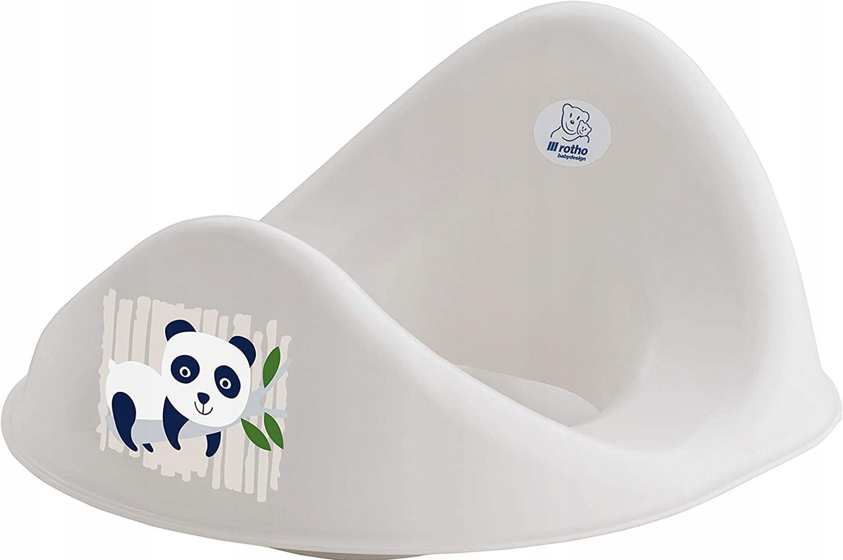 ROTHO WC BIO nakładka na sedes PANDA kremowa, ergonomiczna nakładka dla dzieci z motywem pandy