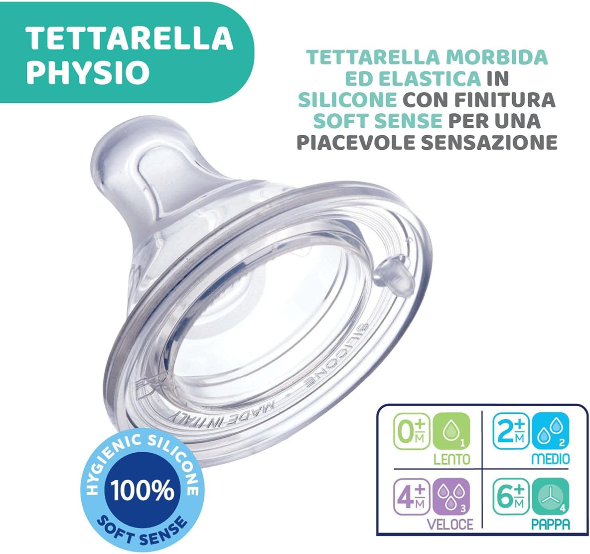 CHICCO biberón Perfect5 4m+ 300ml