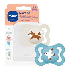 MAM Supreme silikonska duda za pomirjanje x2 0-6m