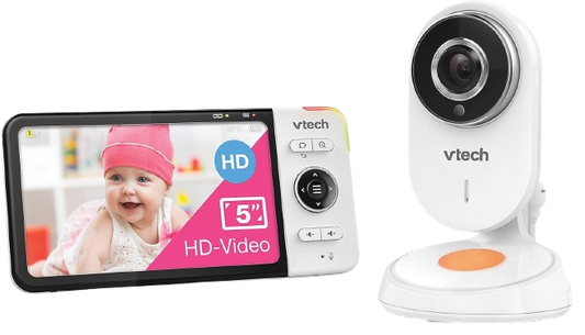 VTECH BM818 HD elektronska varuška s širokokotno kamero in 5" LCD-zaslonom
