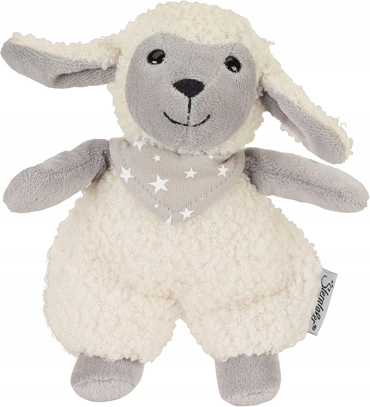 STERNTALER Owca Stanley przytulanka z grzechotką 14 cm "N. miękka owca dla niemowląt, biało-szara