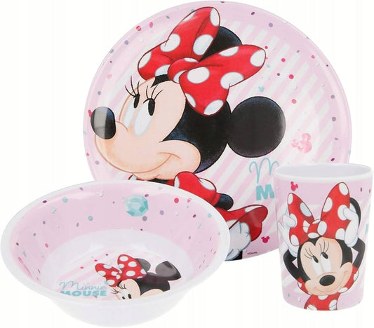 DISNEY MINNIE MOUSE súprava riadu, 3-dielna