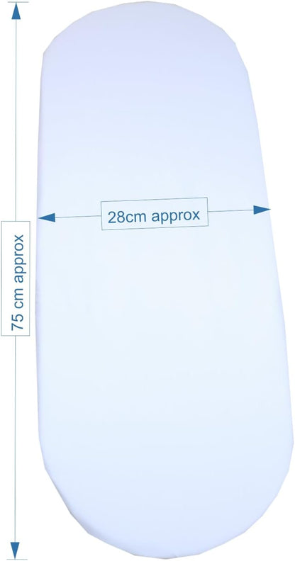 BABYPREM σεντόνι με λάστιχο για καλάθι Μωυσή 76x28 εκ. x2