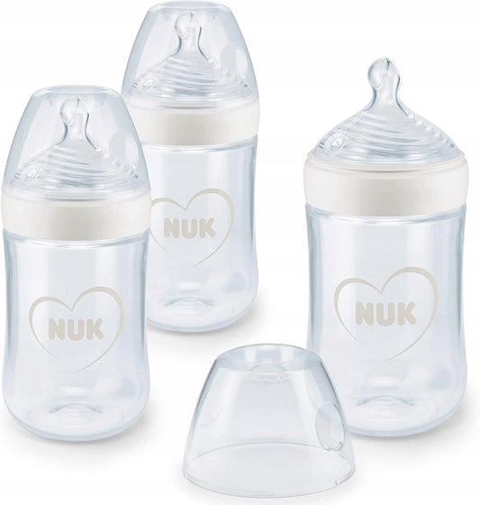 Set di biberon NUK Nature Sense 3x, età 6-18 mesi