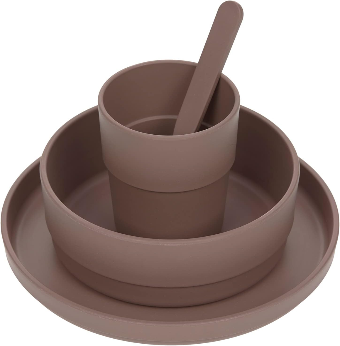LASSIG set de vajilla sin melamina Choco