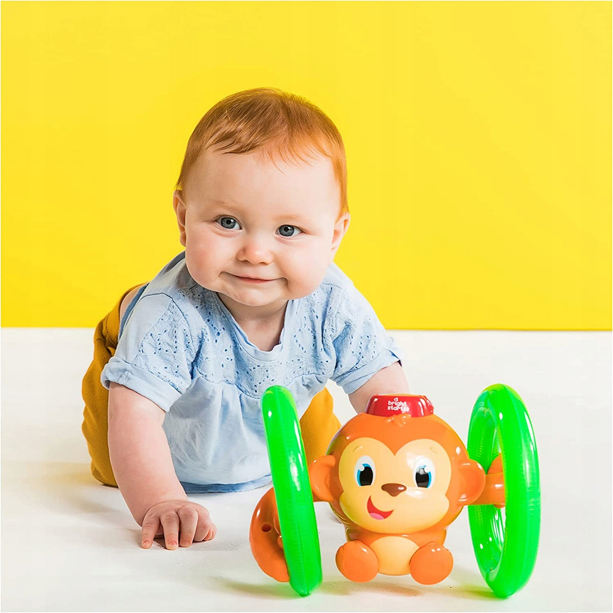 BRIGHT STARTS opička ROLL&GLOW svetlo a zvuk