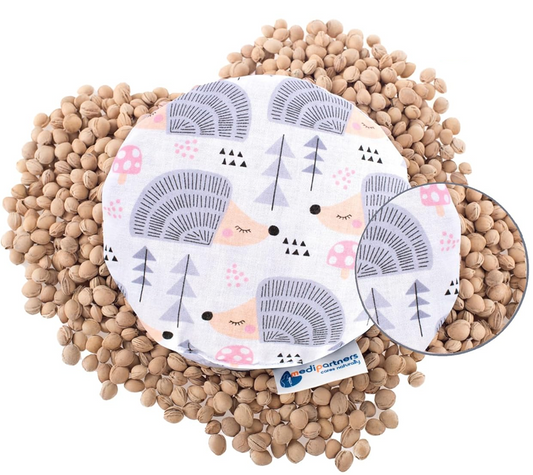 MEDI PARTNERS bombažni termofor s češnjevimi koščicami JEŽKI 15 cm 180 g