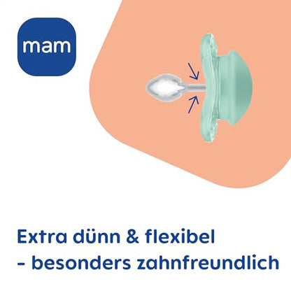MAM Supreme Day&Night silikonske dude 0-6m x4 SVETLEČE
