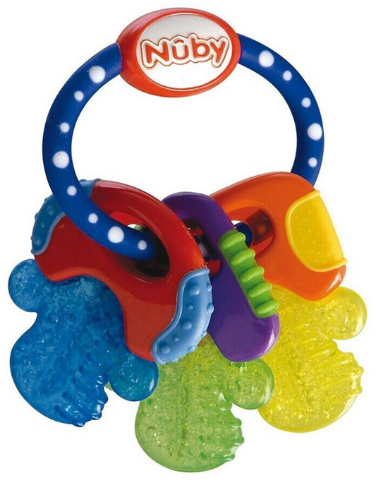 NUBY IcyBite silikonsko hladilno grizalo 9 x 14 cm KLJUČI