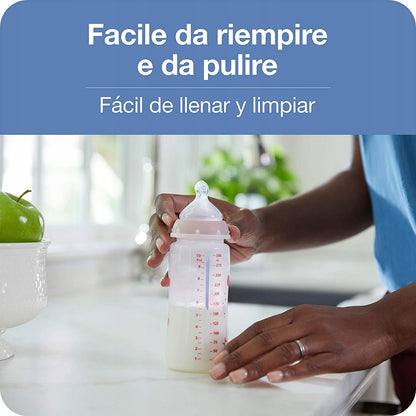 NUK komplet NO COLIC 4 stekleničke s košarico KONTROLA TEMPERATURE