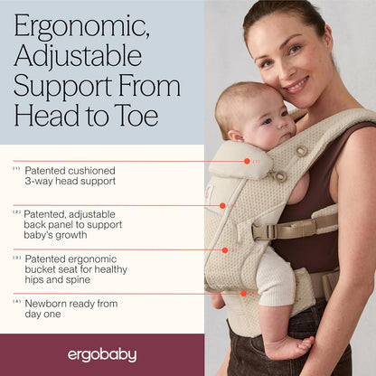 ERGOBABY ADAPT SoftFlex MESH εργονομικό μάρσιπο 3,2-20 kg