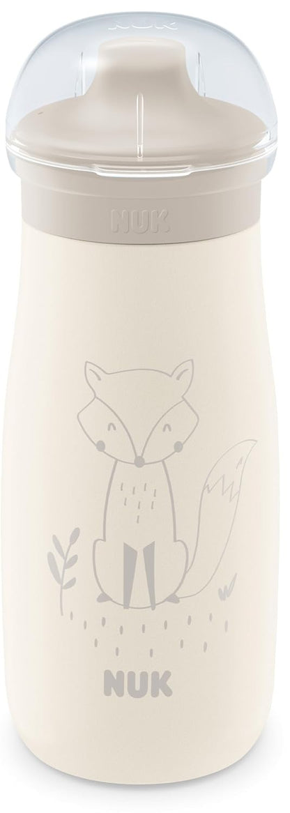 NUK Mini-Me Sip acél kulacs kemény szívókával 300 ml 9 hó+ RÓKA