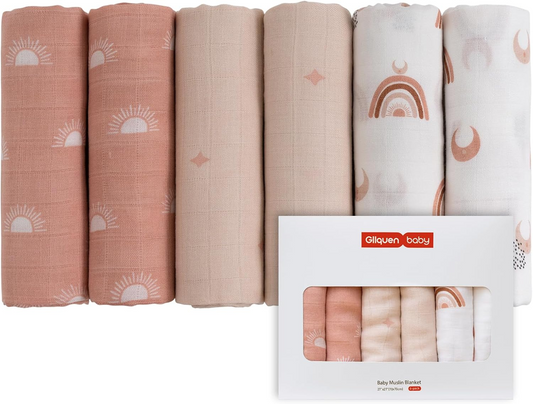 GLLQUEN muslinske plenice 70cm x 70cm x6kos