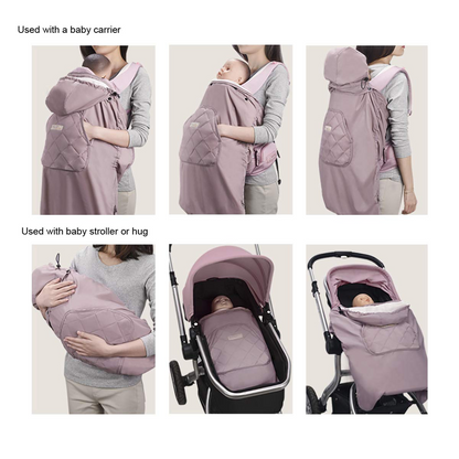 BEBAMOUR Universal-Regenschutz für Babytrage, Kinderwagen, Babyschale