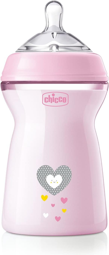 CHICCO NaturalFeeling biberón 330 ml 6 m+ flujo rápido