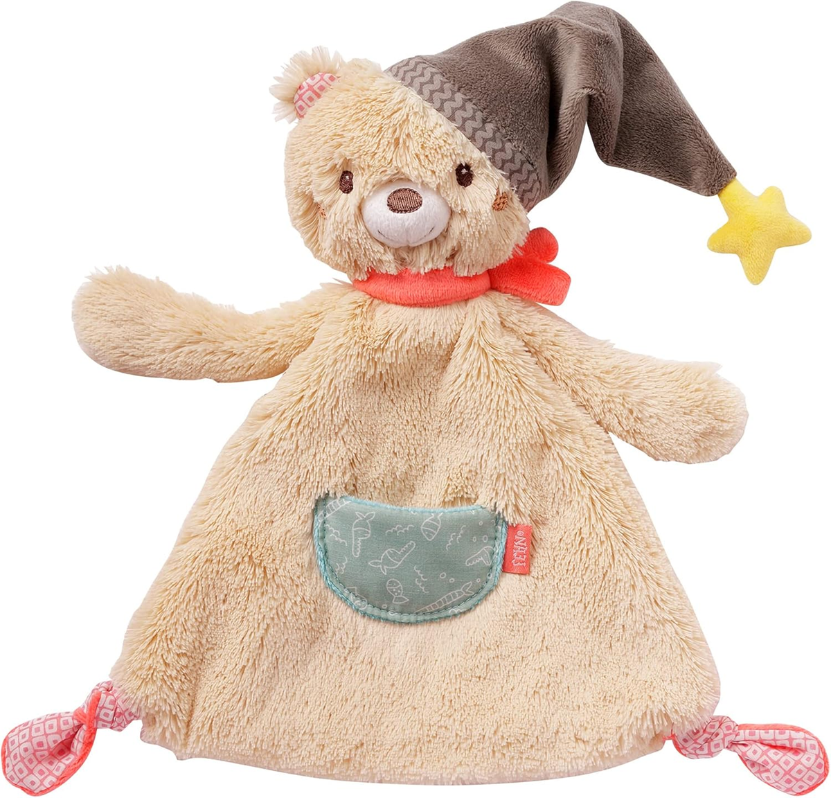 FEHN Beer Bruno manta de apego dou dou 27 x 27 cm para bebés