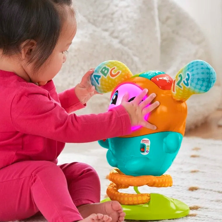 FISHER-PRICE interaktywny DJ HUPFI śpiew taniec 75 aktywności J. NIEMIECKI dla dzieci 9 m+, wielokolorowy