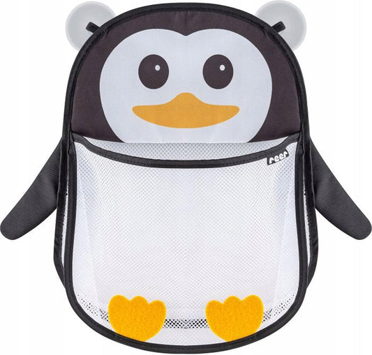 REER MyHappyPingu organizator din plasă pentru baie, cu ventuze, PINGUIN