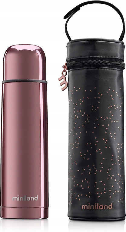 MINILAND Rose jeklena termo posoda 500 ml + izotermični etui