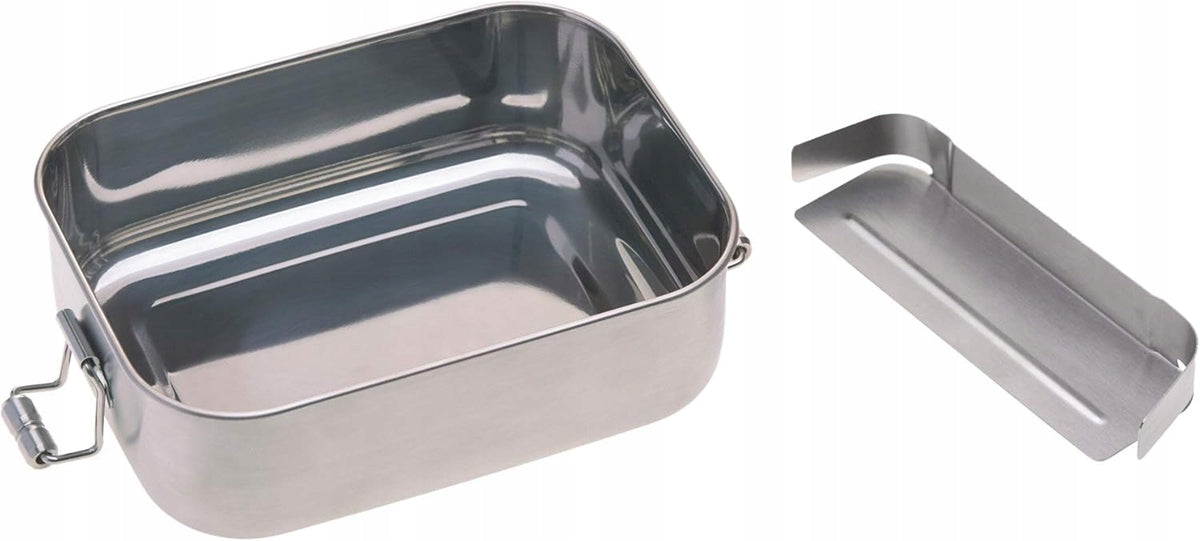 LASSIG Garden Explorer caja de almuerzo de acero y bambú 12,7 x 17,5 cm