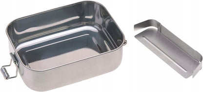 LASSIG Garden Explorer caja de almuerzo de acero y bambú 12,7 x 17,5 cm