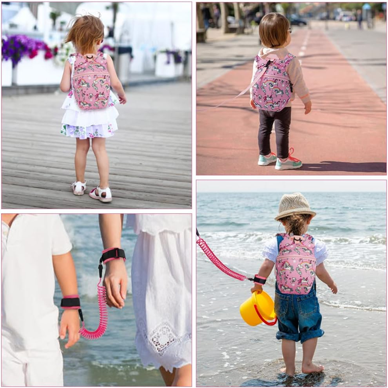AOMIG mochila con protector de seguridad y correa pulsera para la muñeca UNICORNIO