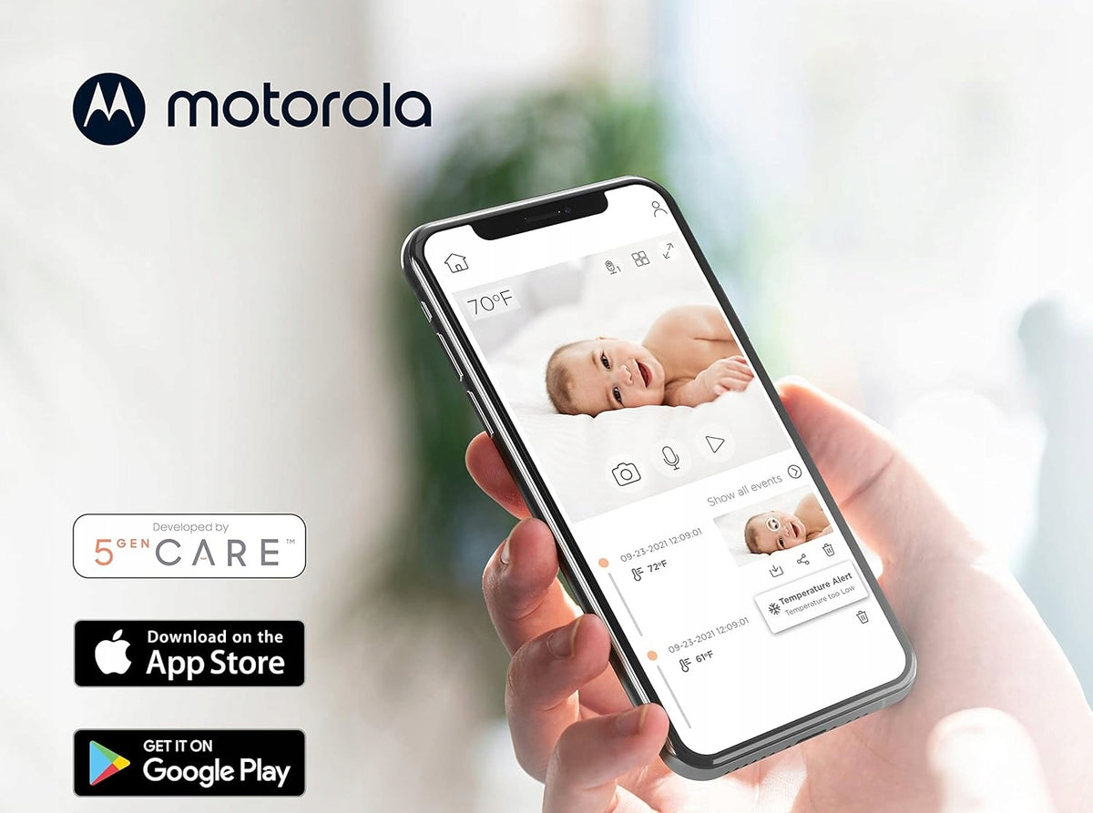 MOTOROLA PIP1010 Connect zdalnie sterowana kamera niania elektroniczna HD z podglądem na smartfonie