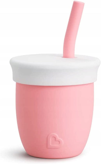 MUNCHKIN C'est Silicone! lonček s slamico 6msc+ 120ml