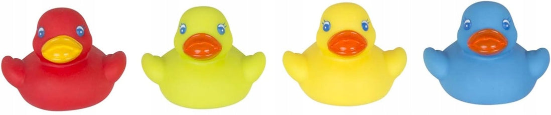 PLAYGRO Bright Baby Duckies Gummi-Badeenten 6 Monate+ 4 Stück