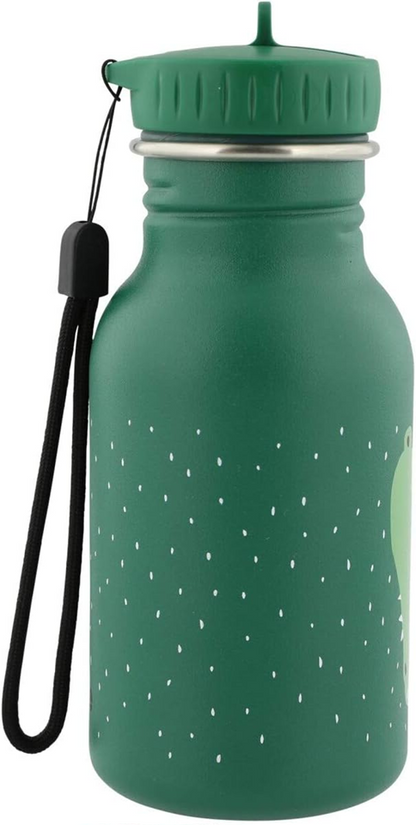 TRIXIE Mr. Crocodile botella de acero inoxidable 350 ml con boquilla plegable
