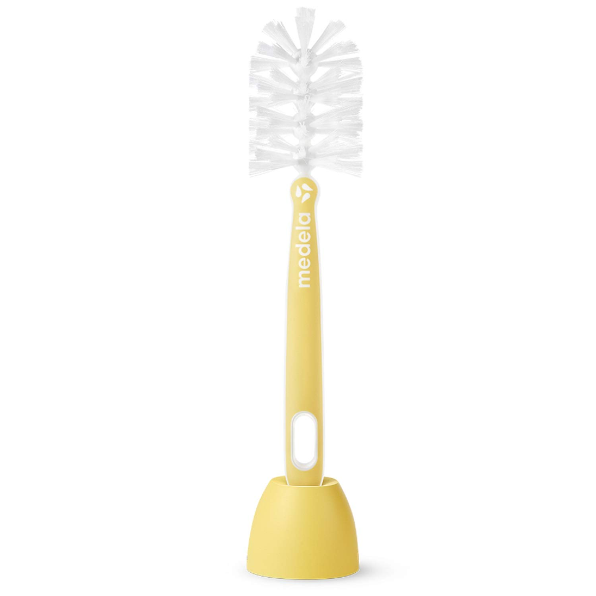 MEDELA cepillo 2en1 para limpiar tetinas y biberones 30 cm + soporte