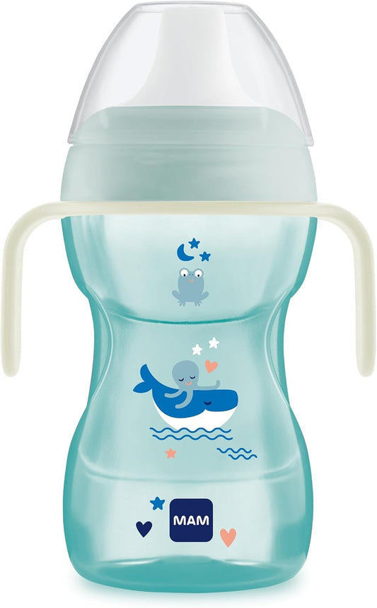 MAM Fun To Drink Cup spillfri mugg med pip 270 ml 8 m+