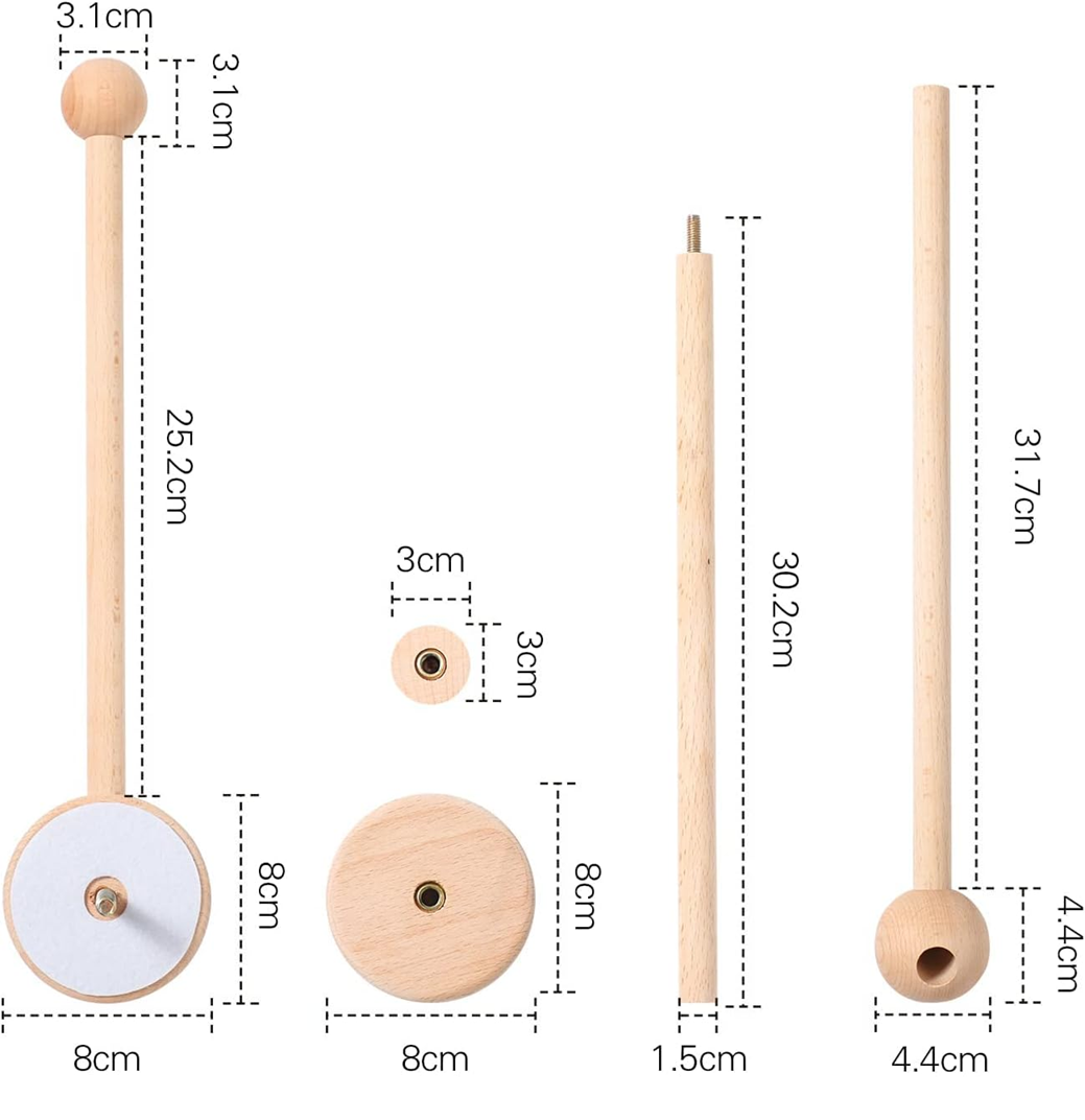 LET'S MAKE soporte giratorio de madera para móvil de cuna