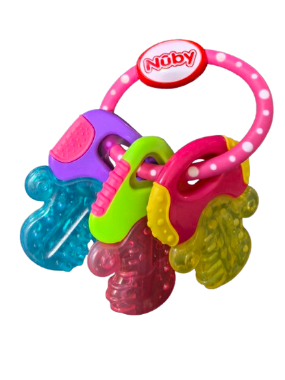 NUBY IcyBite mordedor refrigerante de silicona 9 x 14 cm LLAVES