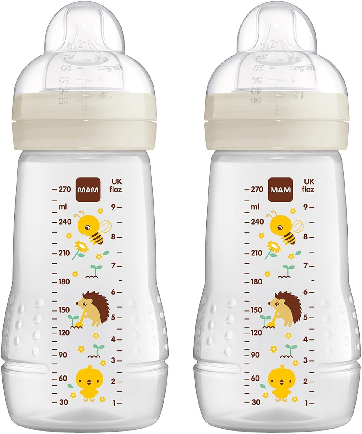 MAM Easy Active σετ μπιμπερό 2x 270 ml, ηλικία 0+, θηλή 1, ΛΙΒΑΔΙ